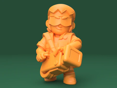 Buster Original - Brawl Stars 3D Print Model