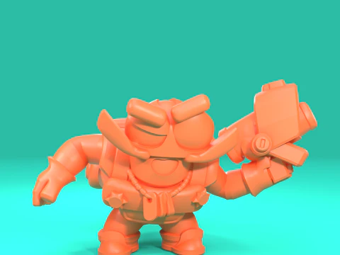 Clancy Original - Brawl Stars 3D Print Model