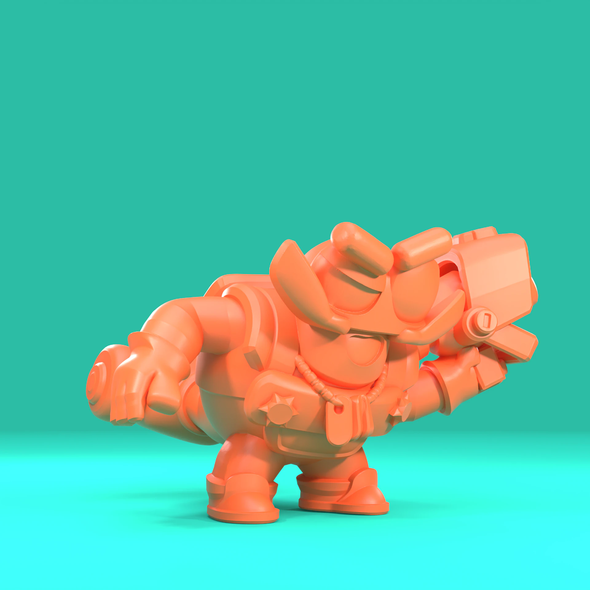 Clancy Original - Brawl Stars 3D Print Model .c4d .max .obj .3ds .fbx .stl .blend 