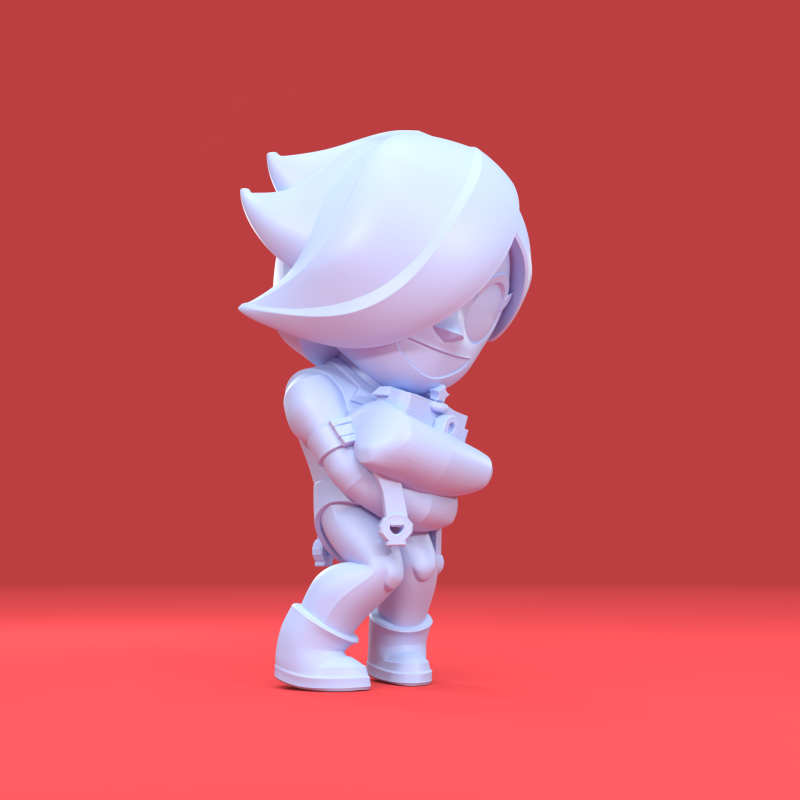 Colette Original - Brawl Stars 3D Print Model .c4d .max .obj .3ds .fbx .stl .blend 