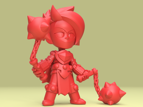 Lumi Asli - Bintang Brawl Model Cetak 3D