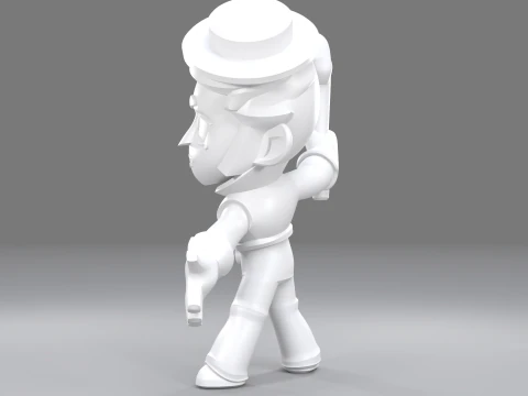 Gray Original - Brawl Stars 3D Print Model