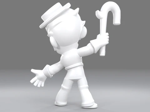 Gray Original - Brawl Stars 3D Print Model