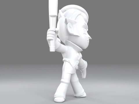 Gray Original - Brawl Stars 3D Print Model