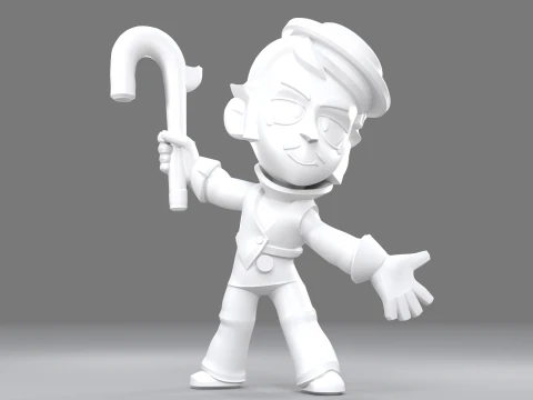 Gray Original - Brawl Stars 3D Print Model