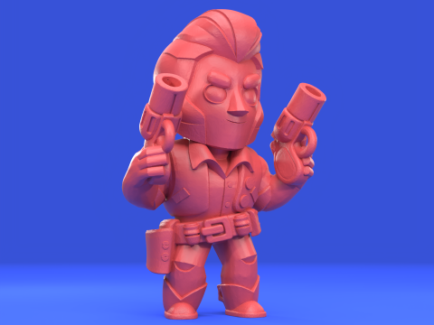 Colt Original - Brawl Stars Modèles 3D en vedette