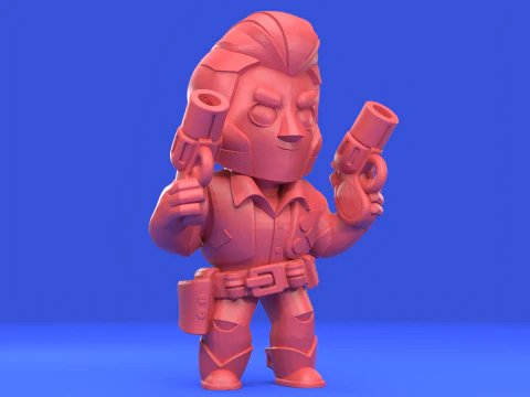 कोल्ट ओरिजिनल - ब्रॉल स्टार्स 3D प्रिंट मॉडल