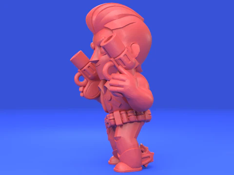 Colt Original - Brawl Stars 3D Print Model
