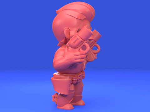 Colt Original - Brawl Stars 3D Print Model