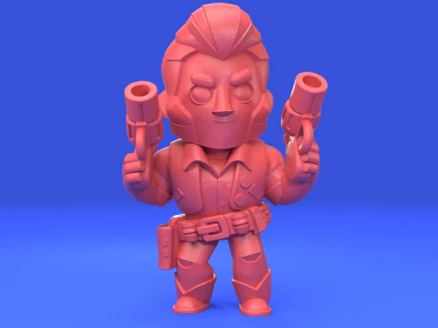 Colt Original - Brawl Stars 3D Print Model