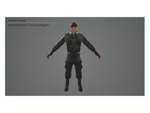 Solider Guard Character 3D Model