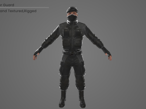 Mask Solider Guard 3D Model