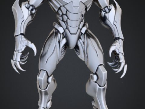 Cyber Robot Solider 3D Model