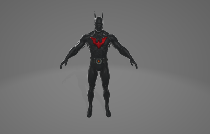 Hero Batman Beyond 3D Model .c4d .max .obj .3ds .fbx .stl .blend 