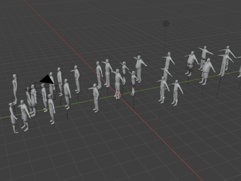 Mega Characther Human Citizen Pack Low PolyBuggy 3D Model