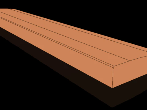 75 कीबोर्ड कलाई आराम 3D प्रिंट मॉडल