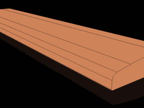 75 Keyboard wrist rest 3D Print Model