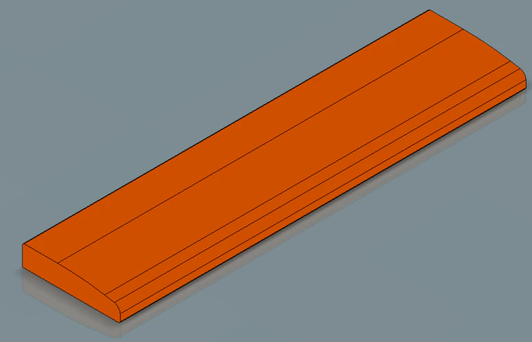60 Keyboard wrist rest 3D Print Model .c4d .max .obj .3ds .fbx .stl .blend 