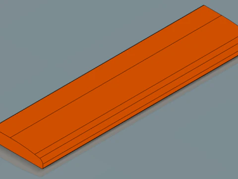 60 Keyboard wrist rest 3D Print Model
