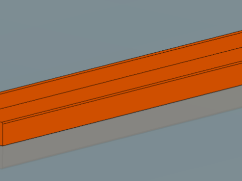 60 Keyboard wrist rest 3D Print Model