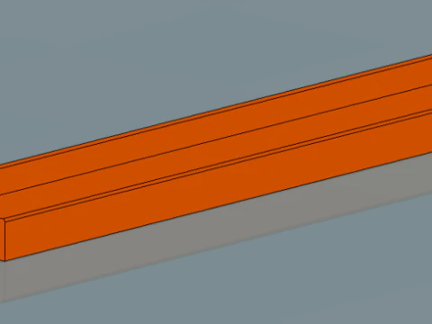 60 Keyboard wrist rest 3D Print Model