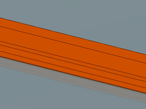 60 Keyboard wrist rest 3D Print Model