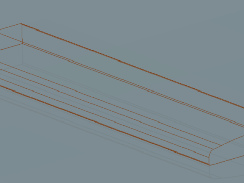 60 Keyboard wrist rest 3D Print Model