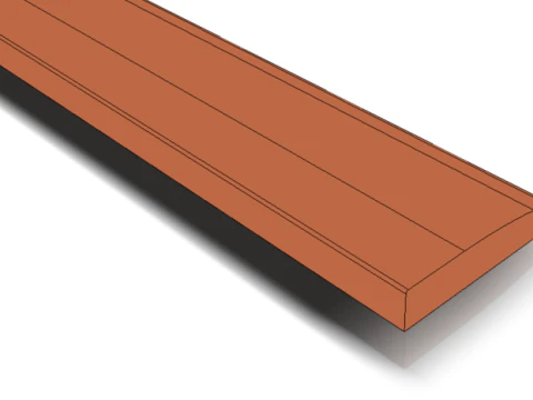 100 Keyboard wrist rest 3D Print Model