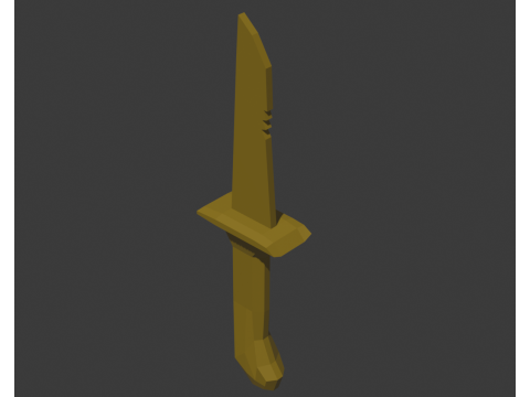 Low Poly Pirate Weapon Pack 3D Model