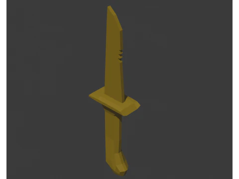 Low Poly Pirate Weapon Pack 3D Model