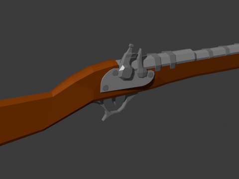 Low Poly Pirate Weapon Pack 3D Model