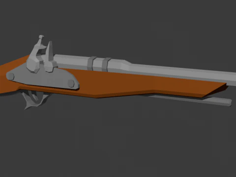 Low Poly Pirate Weapon Pack 3D Model