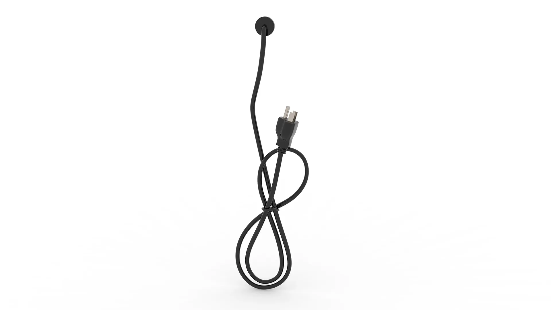 Power Cable 3D Model .c4d .max .obj .3ds .fbx .stl .blend
