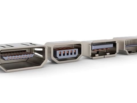 Usb ports 3D Model