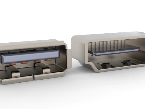 Usb ports 3D Model