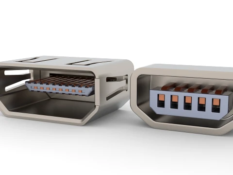 Usb ports 3D Model