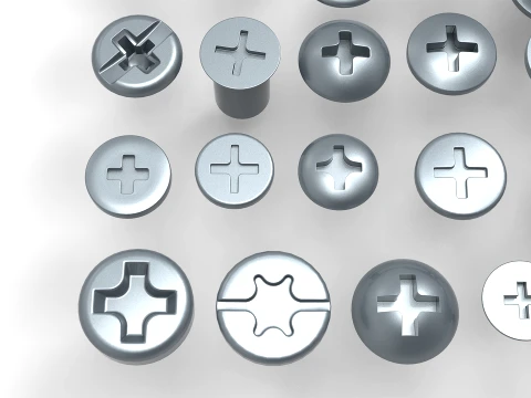 Bolts Collection 3D Model