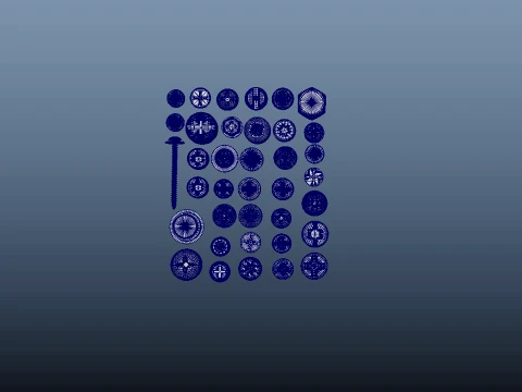 Bolts Collection 3D Model