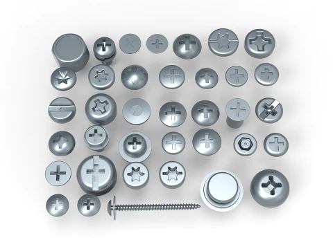 Bolts Collection 3D Model