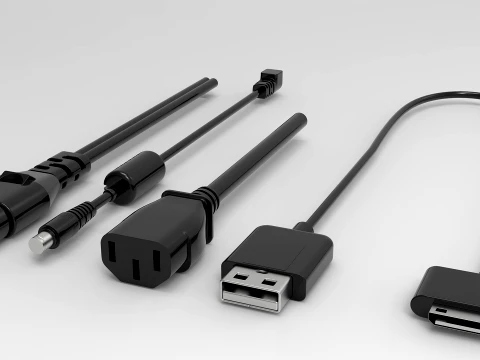 USB Port 3D Model