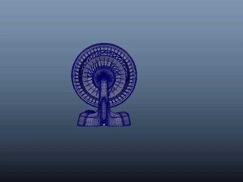 Table Fan 3D Model