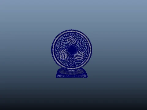 Table Fan 3D Model