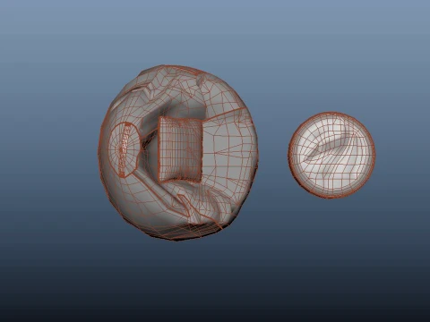 Bean Bag Chair with Footrest 3D Model