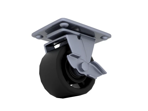 Heavy Duty Castor Wheels 3D Model