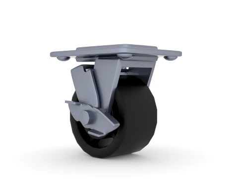 Heavy Duty Castor Wheels 3D Model