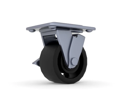 Heavy Duty Castor Wheels 3D Model