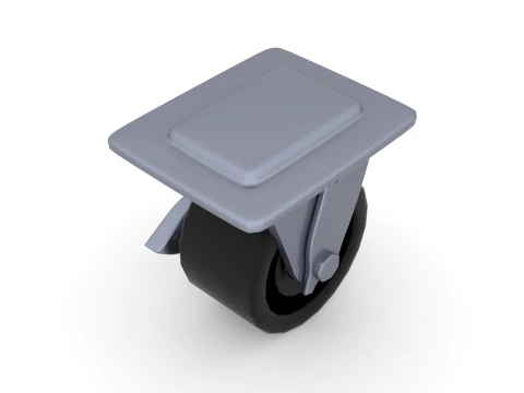 Heavy Duty Castor Wheels 3D Model