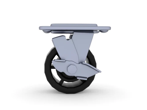 Heavy Duty Castor Wheels 3D Model