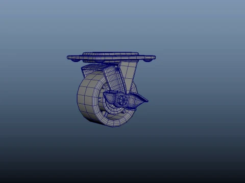 Heavy Duty Castor Wheels 3D Model