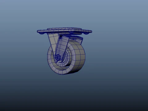 Heavy Duty Castor Wheels 3D Model